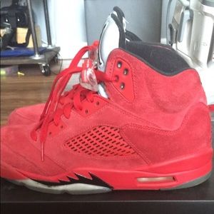 retro jordan 5 all red